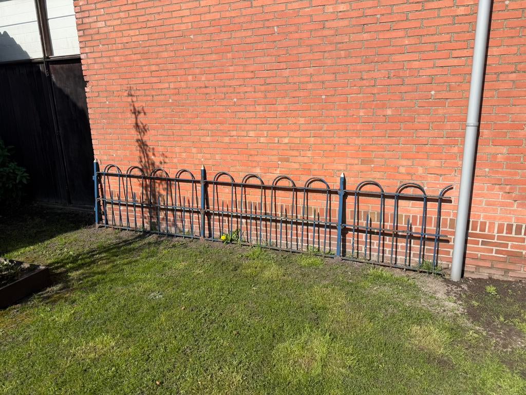 Hek gietijzer, Ophalen, Gebruikt, IJzer, Tuinhek