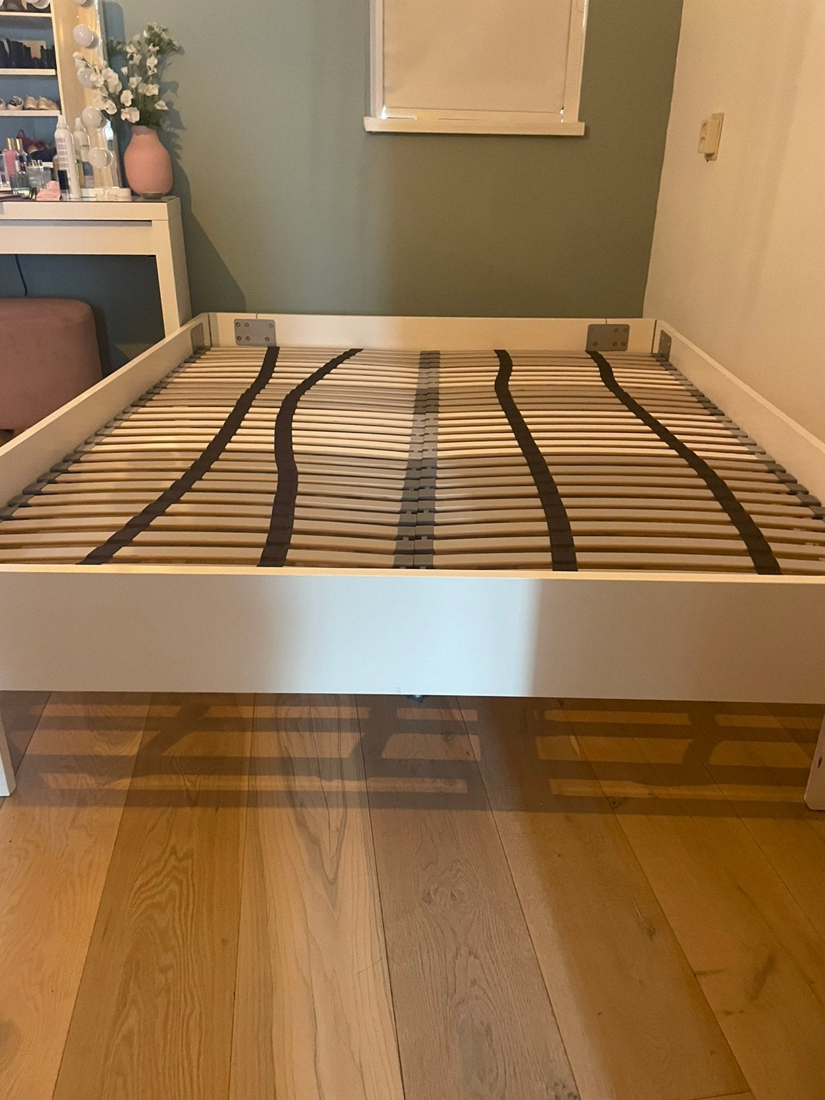 Mdf bed 1.60x2.00, Ophalen, Tweepersoons, Zo goed als nieuw, 160 cm