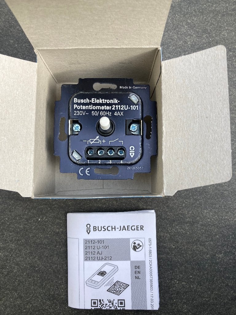 Dimmer ABB Busch-Jaeger complete set, Ophalen of Verzenden, Nieuw, Busch-Jaeger, Dimmer