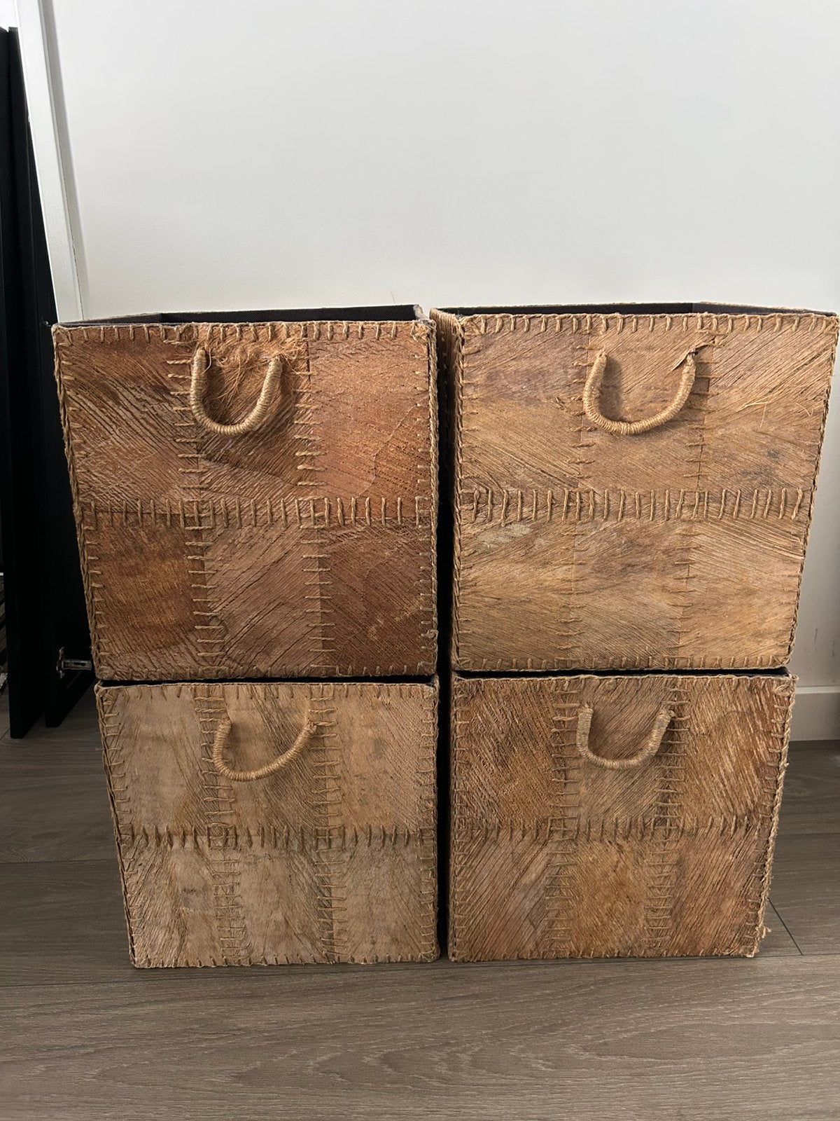 4x Ikea kottebo kallax expedit opbergbakken, Overige materialen, Gebruikt, Mand, Vierkant