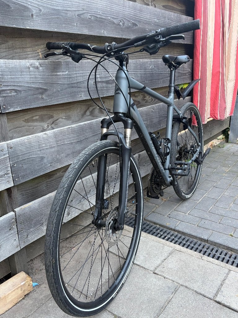 Merida Crossway Hybride Fiets | Recent Onderhoud | Rijklaar, 28 inch, Gebruikt, Vering, Meer dan 20 versnellingen