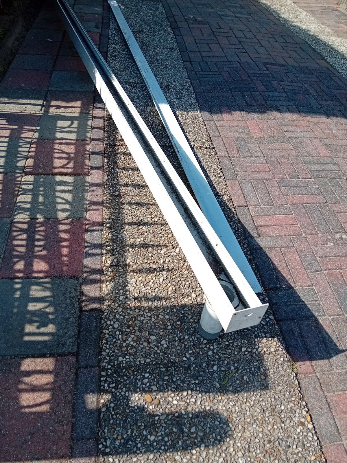 aluminium veranda  dak goot 6m, Ophalen