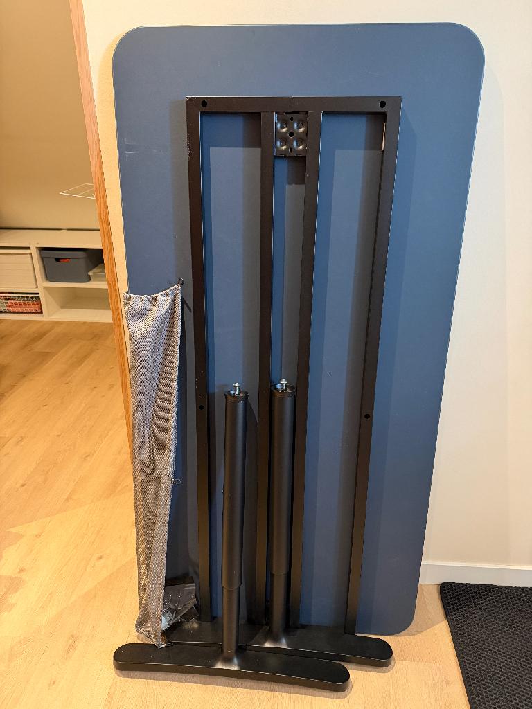 Bureau Ikea Bekant Blauw, als nieuw 160x80, Ophalen, 160 cm, Gebruikt, Hout