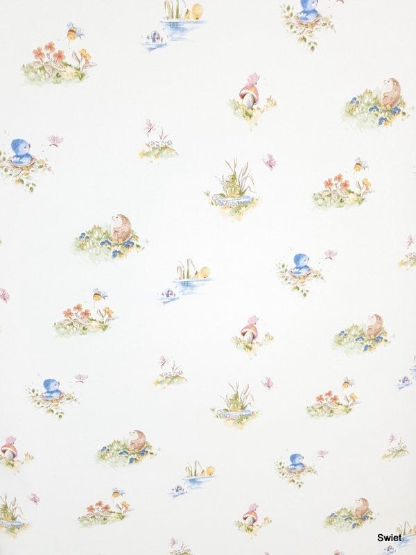 12817 Babybehang met egels kikkers en vlindertjes swiet, Ophalen of Verzenden, Groen
