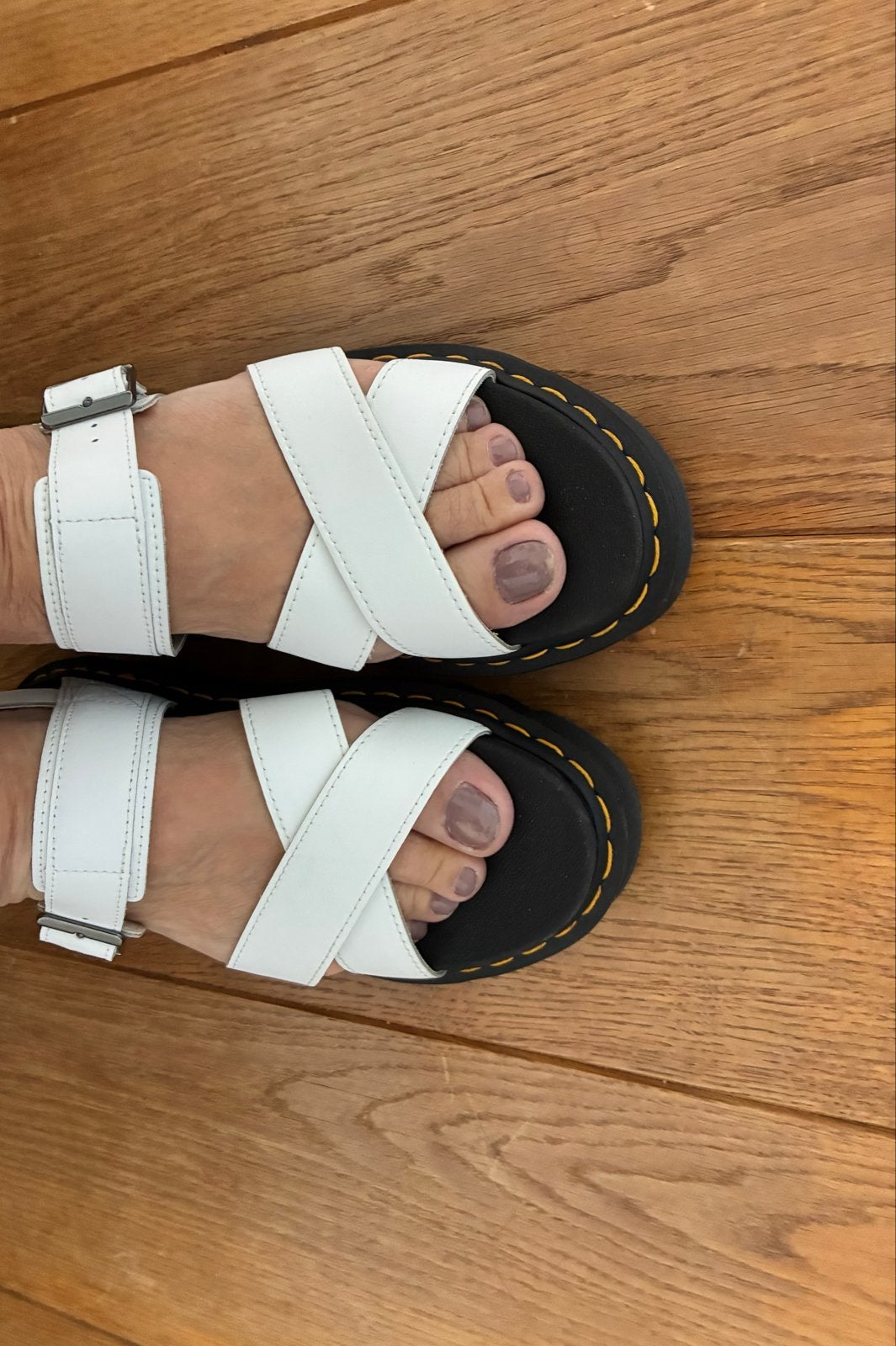 Dr. Martens - Maat 39- Voss II Quad Sandalen Wit, Ophalen of Verzenden, Zo goed als nieuw, Wit, Sandalen of Muiltjes
