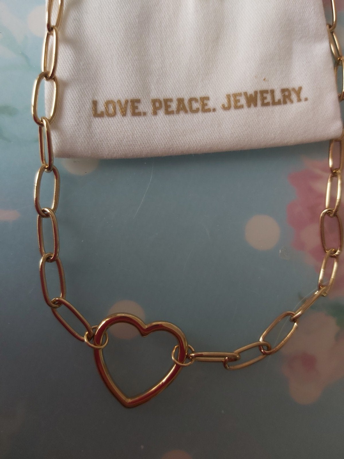 Nieuw! Gold plated verguld ketting met hartje. Verstelbaar., Overige materialen, Verstelbaar, Nieuw, Ophalen of Verzenden