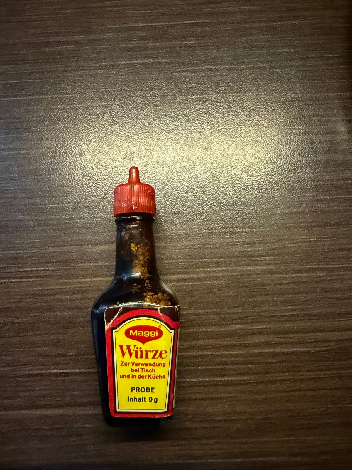Vintage Maggi flesje 9 gram - vermoedelijk na 1959, Ophalen, Gebruikt, Verpakking