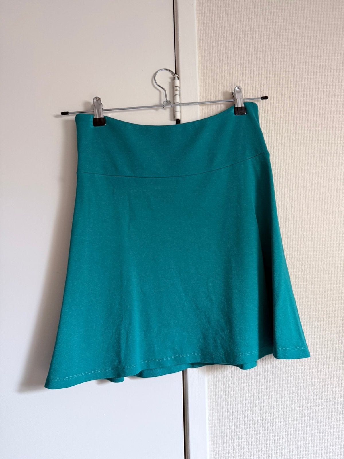 King Louie Border Milano rok azuurblauw maat S, Kleding | Dames, Rokken, Blauw, Ophalen of Verzenden, Zo goed als nieuw, Maat 36 (S)