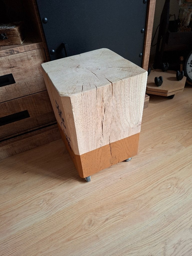 Plantenblok hout op wielen, Minder dan 55 cm, Gebruikt, Rechthoekig, Hout