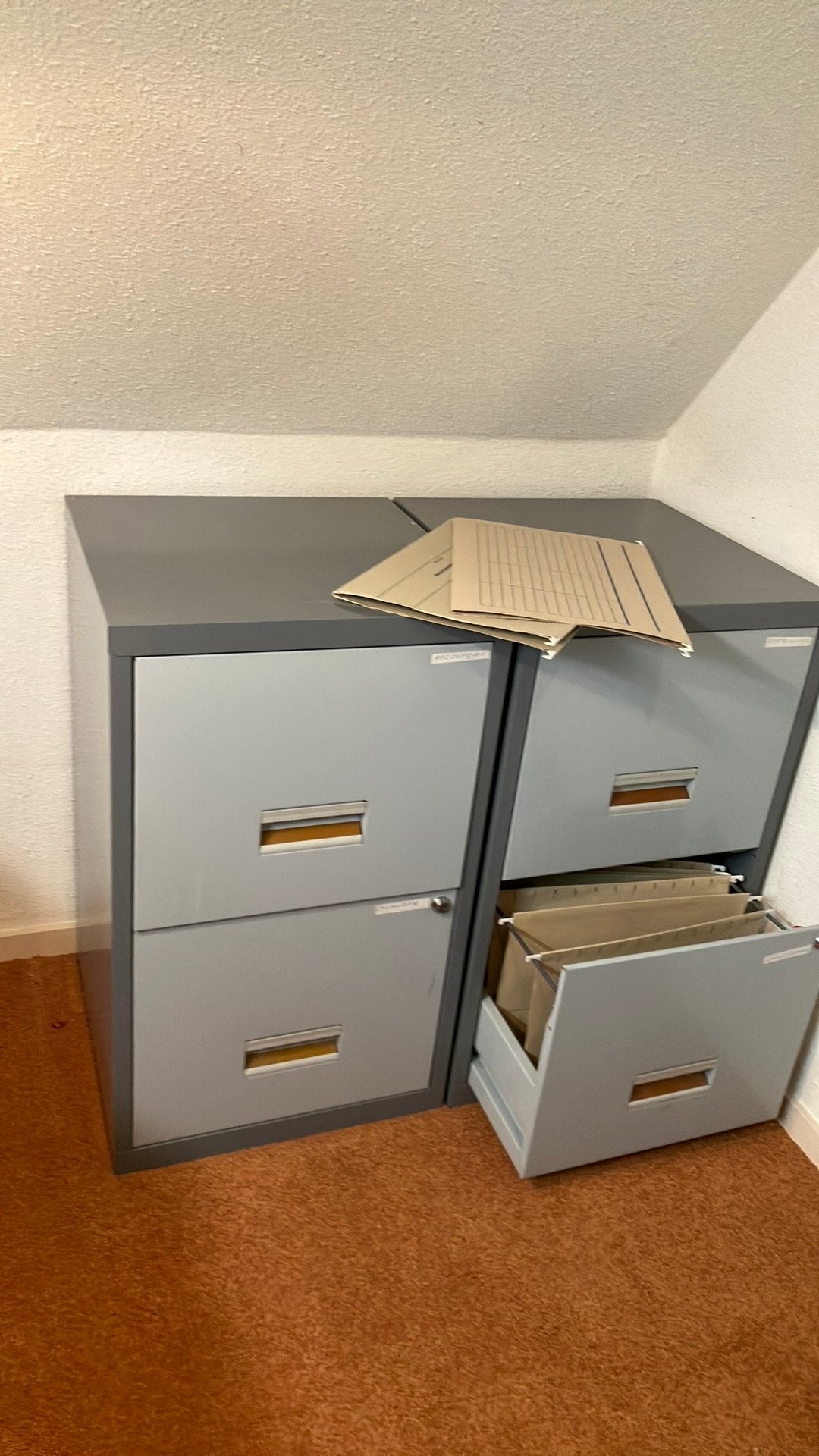 Archief hangmap kastjes, Huis en Inrichting, Kasten | Ladekasten, Ophalen, Minder dan 50 cm, 1 of 2 laden, Zo goed als nieuw