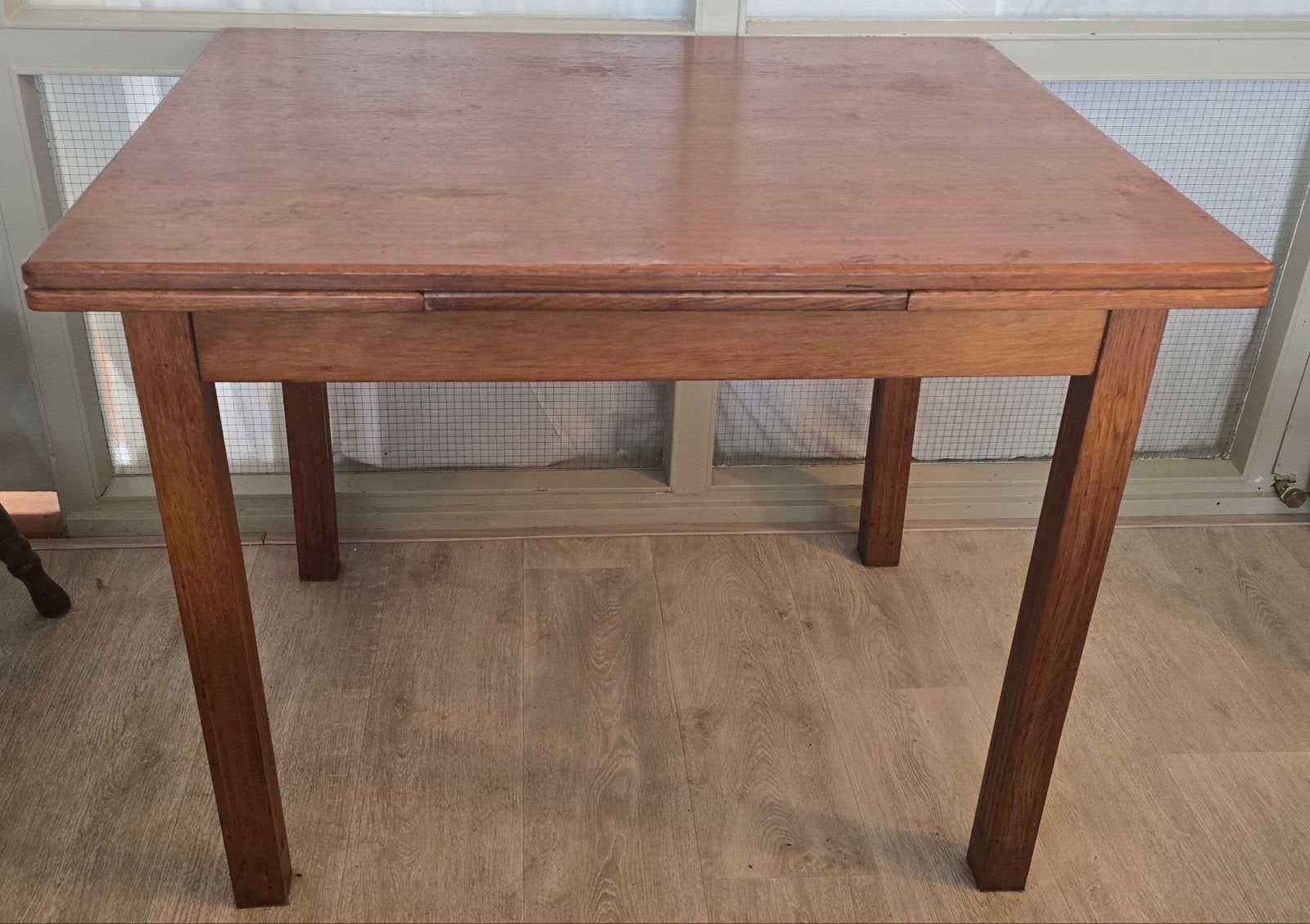 Vintage houten klaptafel - Compact en functioneel, Ophalen