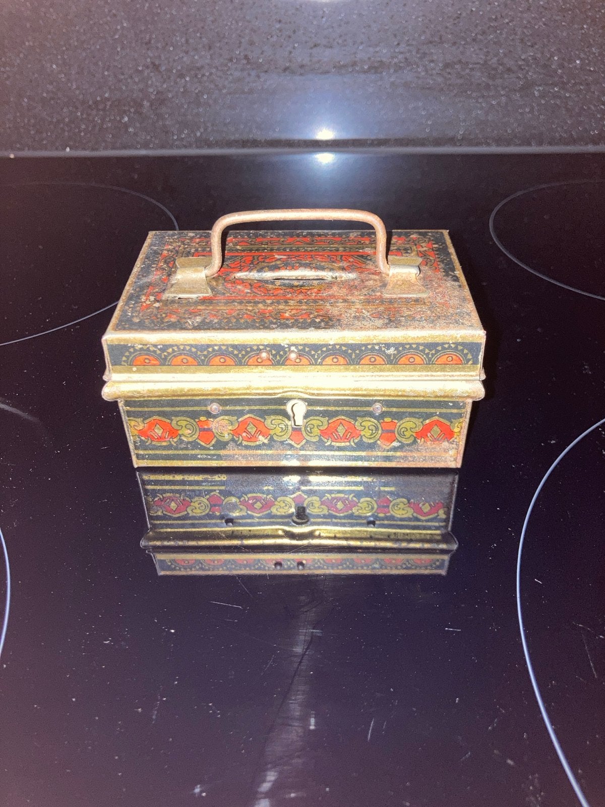Vintage spaarpot/kistje - Made in Czechoslovakia, Ophalen of Verzenden