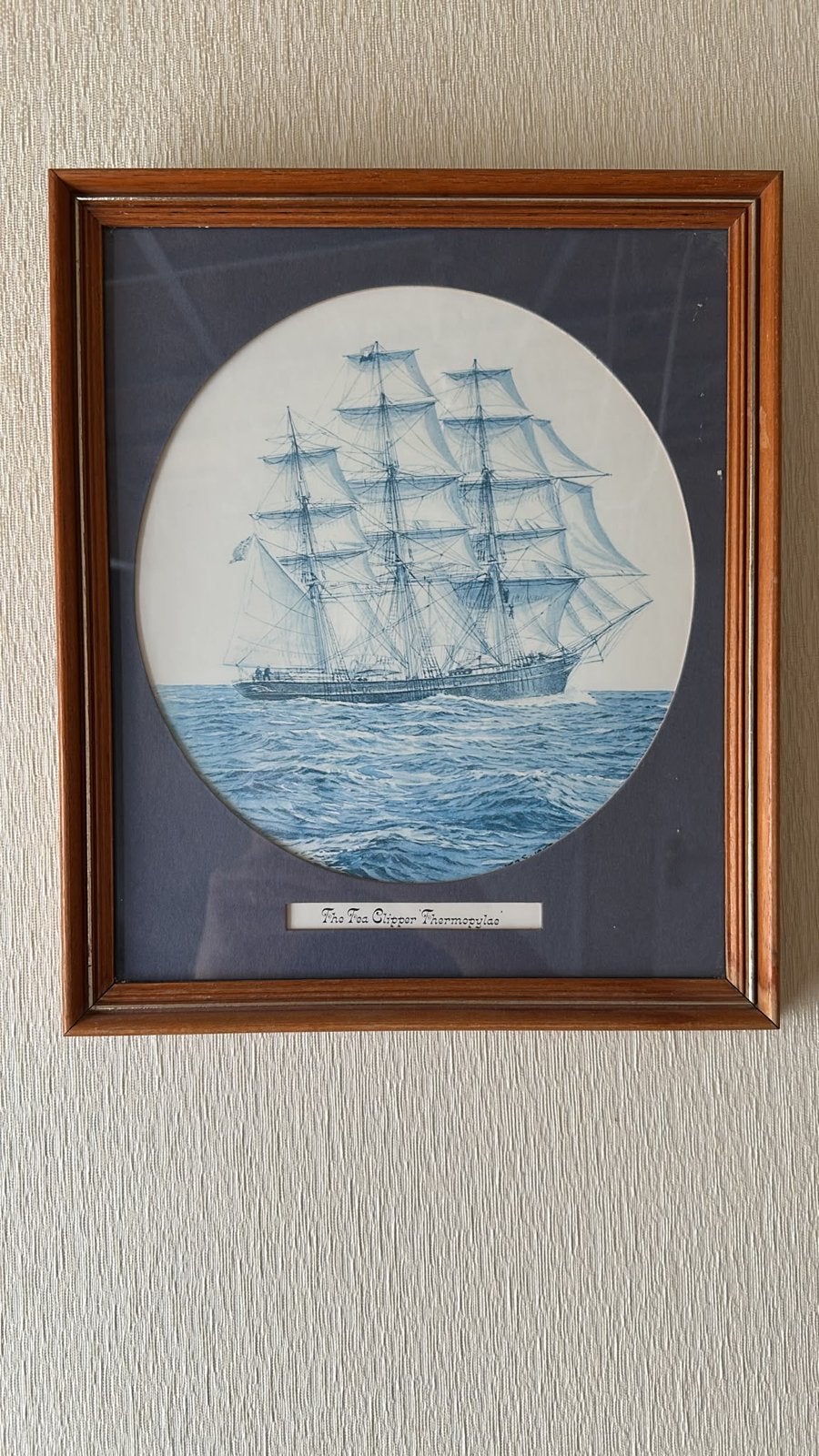 Ingelijste print 'The Tea Clipper Thermopylae', Maritiem / water, Realistisch, Print, Papier