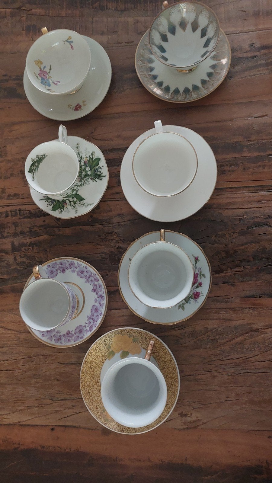 gesorteerde kopjes porselein bavaria bone china, Ophalen of Verzenden