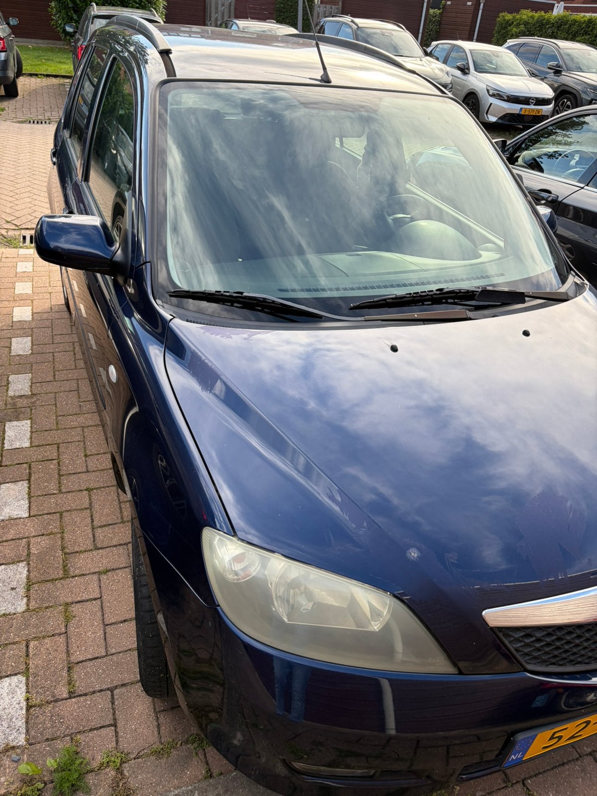 Mazda 2 1.4 16V 2003 Blauw, Auto's, Mazda, 1025 kg, 40 €/maand, Zwart, 4 cilinders