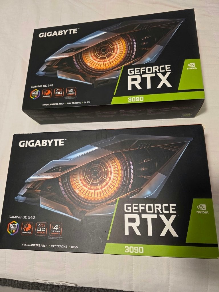2 x Gigabyte GeForce RTX 3090 OC 24GB, Computers en Software, Ophalen, HDMI, GDDR6, PCI-Express 4