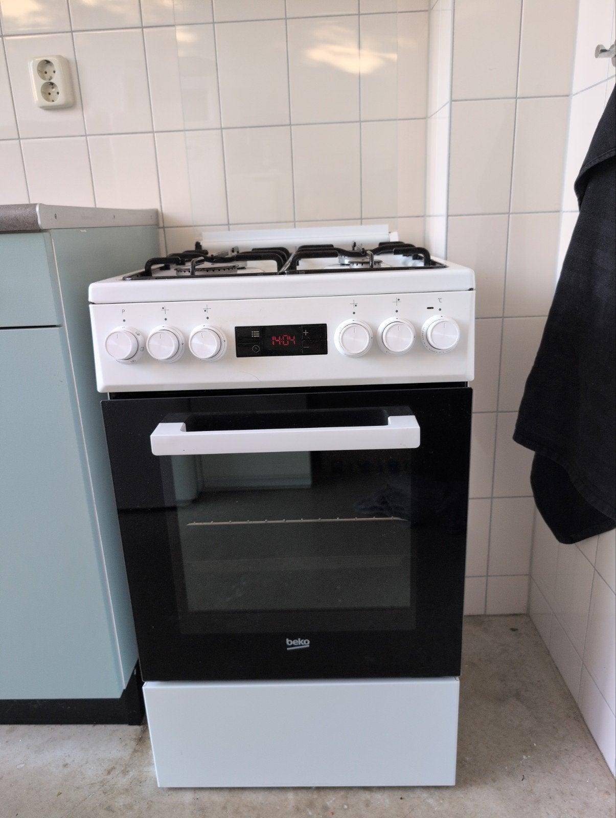 Beko Vrijstaand Gasfornuis met Oven, Ophalen, Gebruikt, 60 cm of meer, 4 kookzones