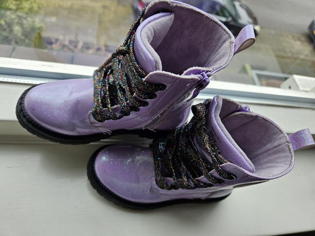 Frozen laarzen - Paars met glitter en Elsa & Anna, Ophalen, Disney Frozen, Meisje, Laarzen