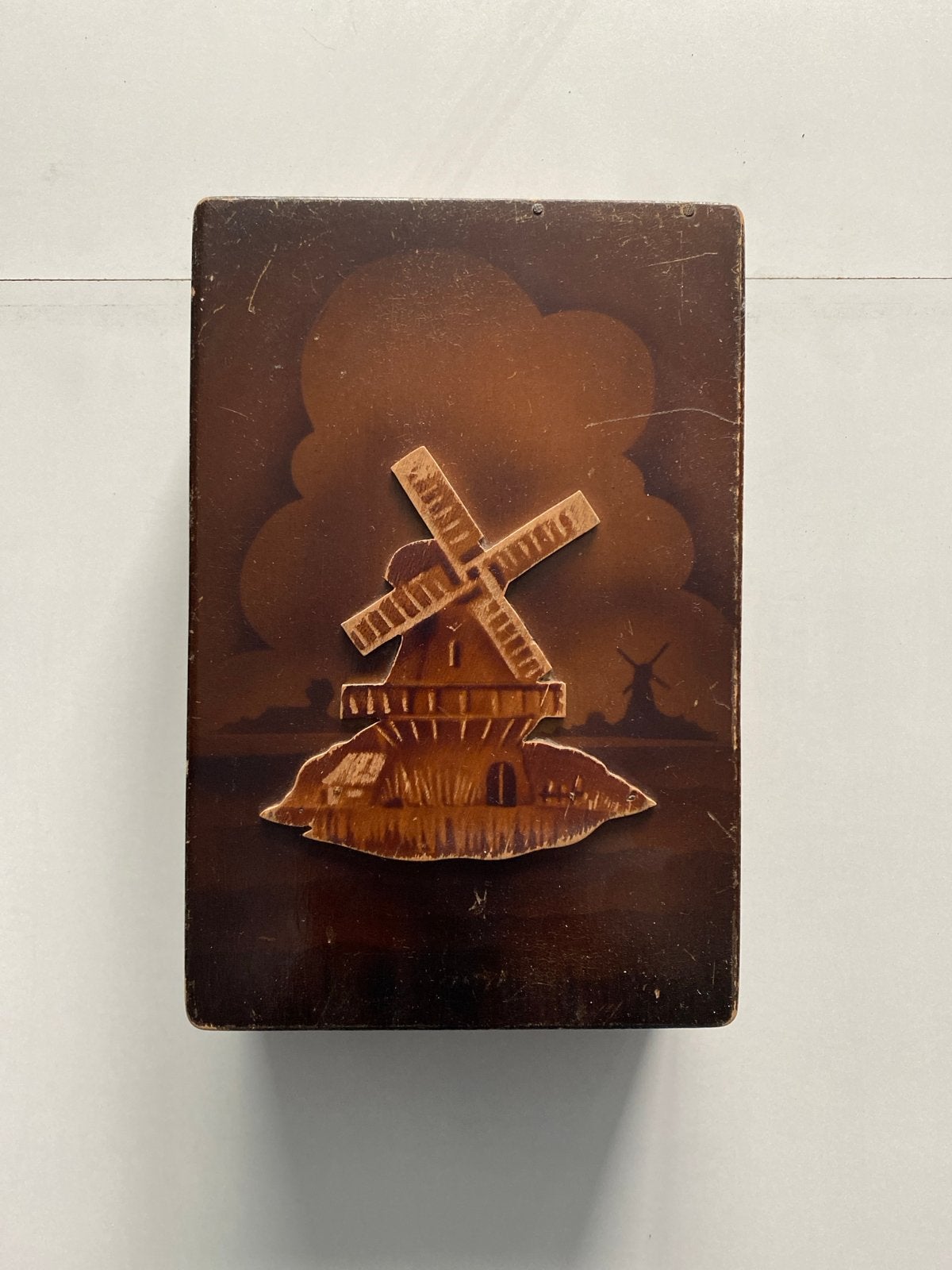 Vintage scheerapparaat met scheerbenodigdheden in doos, Ophalen of Verzenden