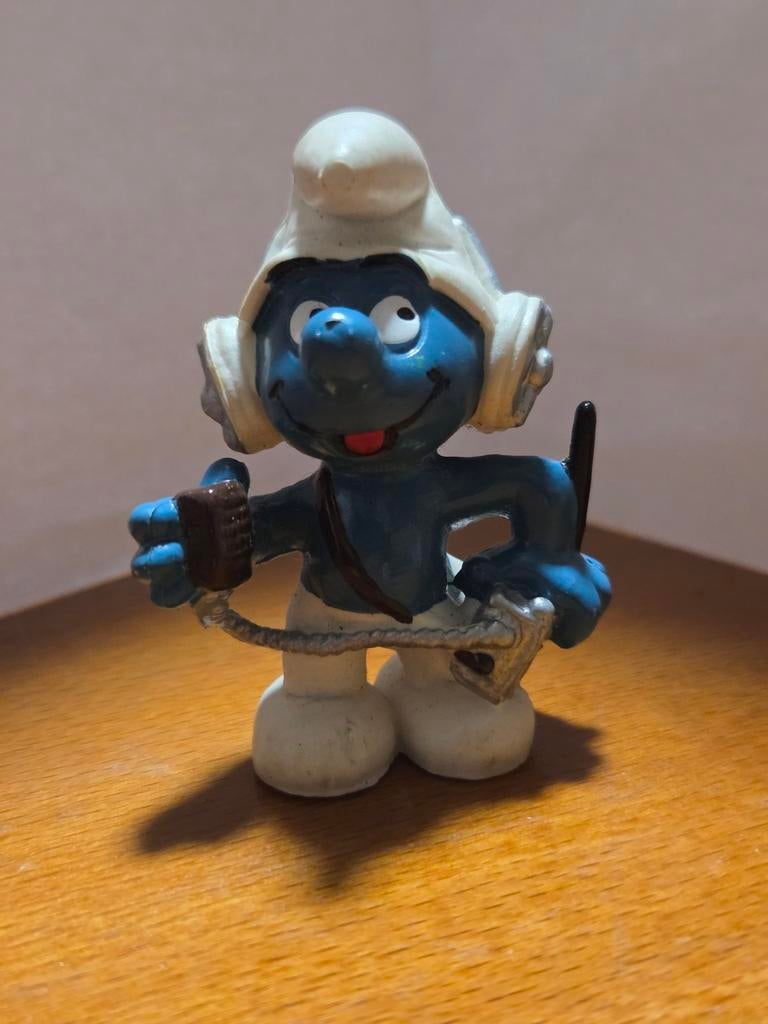 Vintage Smurf met koptelefoon en walkman (1981), Ophalen of Verzenden
