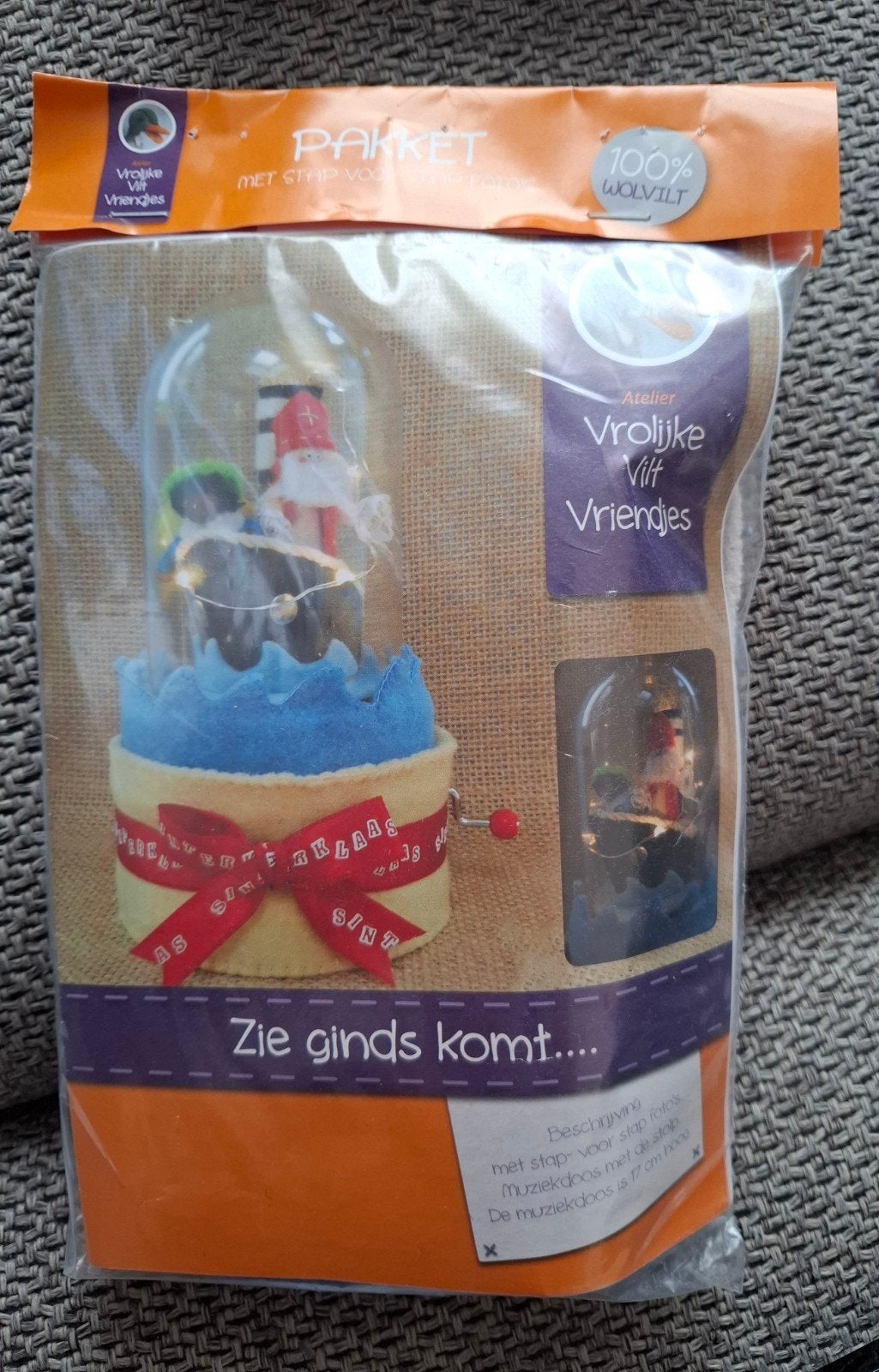 vrolijke vilt vriendjes - Sinterklaas muziekdoosje, Ophalen of Verzenden, Nieuw