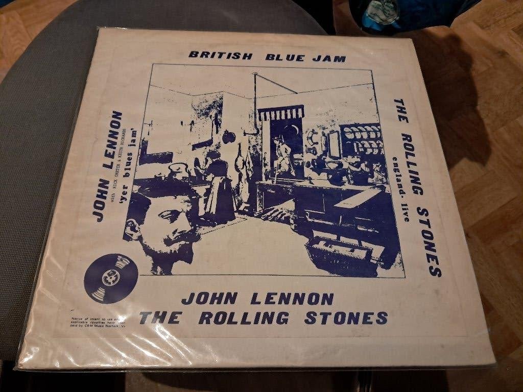 Rolling Stones + John Lennon - Beatles - Zeldzame LP, LP, Verzenden, Zo goed als nieuw, 12 inch