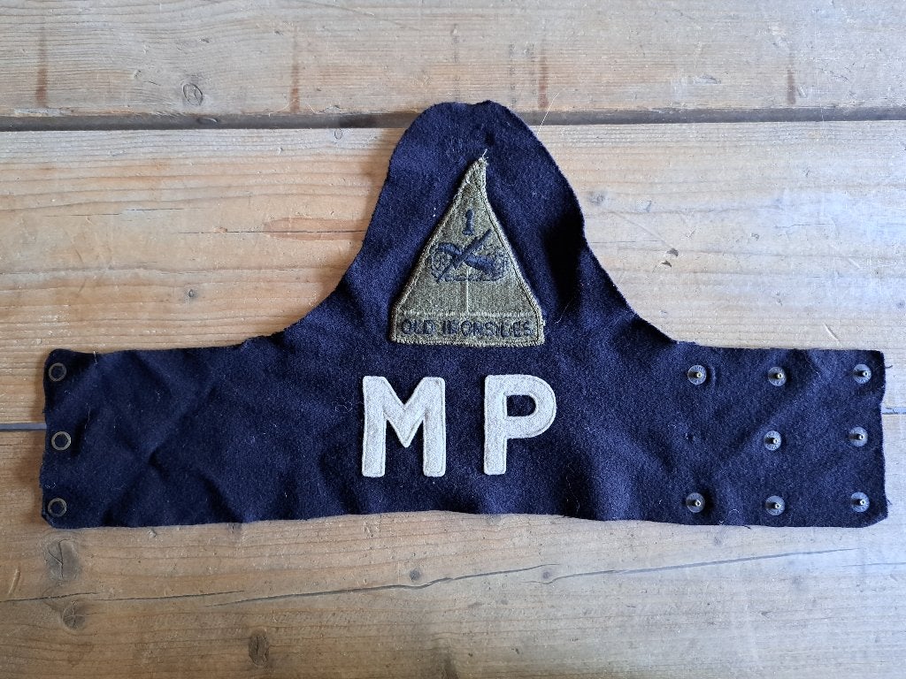 Us Mp Armband 1st arm div, Verzenden, Landmacht, Amerika, Embleem of Badge