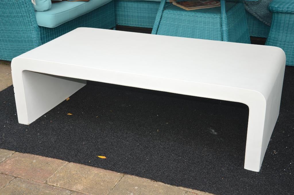 Kave Home buiten salontafel type Aiguablava duurzaam cement, Ophalen, 100 tot 150 cm, 50 tot 100 cm, Minder dan 50 cm