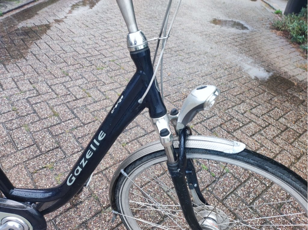 Gazelle Chamonix dames 7 speed en geveerd, lage instap, Terugtraprem, Gebruikt, Niet ingevuld, 50 tot 53 cm