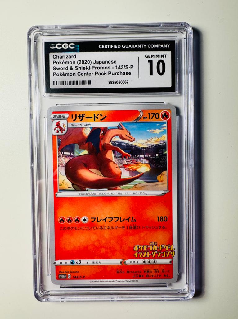 Pokemon Charizard 143/S-P CGC 10, Hobby en Vrije tijd, Verzamelkaartspellen | Pokémon, Ophalen of Verzenden, Zo goed als nieuw