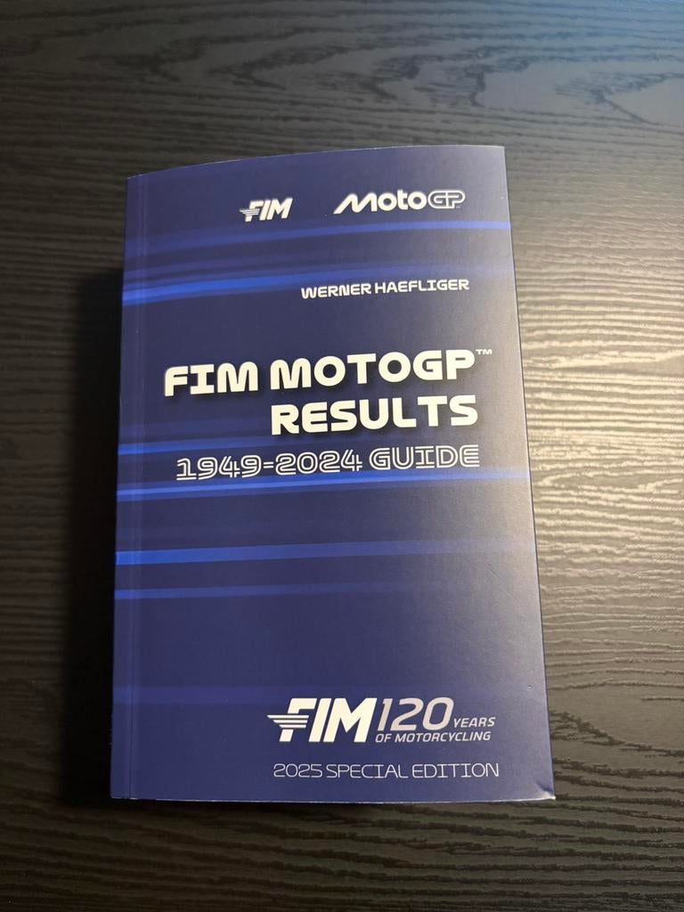 Fim motogp results 1949-2024 guide, Ophalen, Zo goed als nieuw