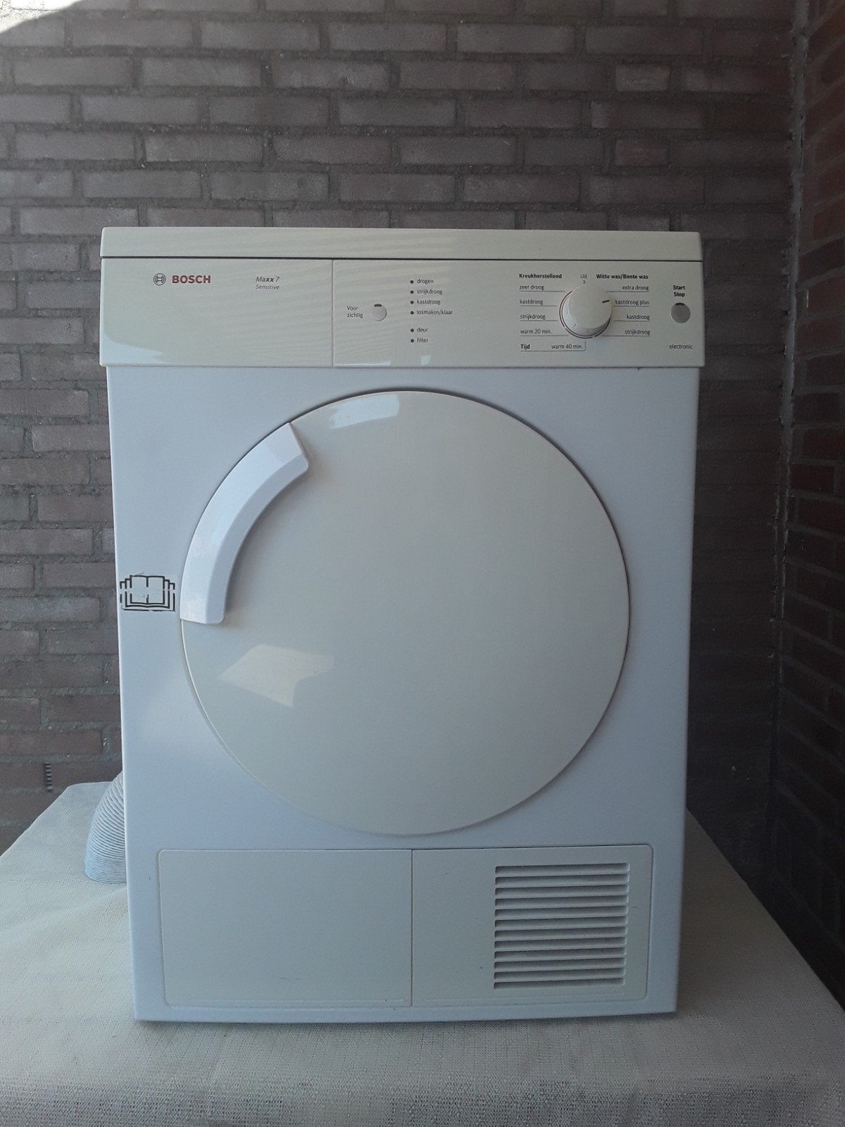 Bosch Maxx 7 Wasdroger - Zo goed als nieuw, Witgoed en Apparatuur, Wasdrogers, Ophalen, 6 tot 8 kg, Luchtafvoer, Zo goed als nieuw