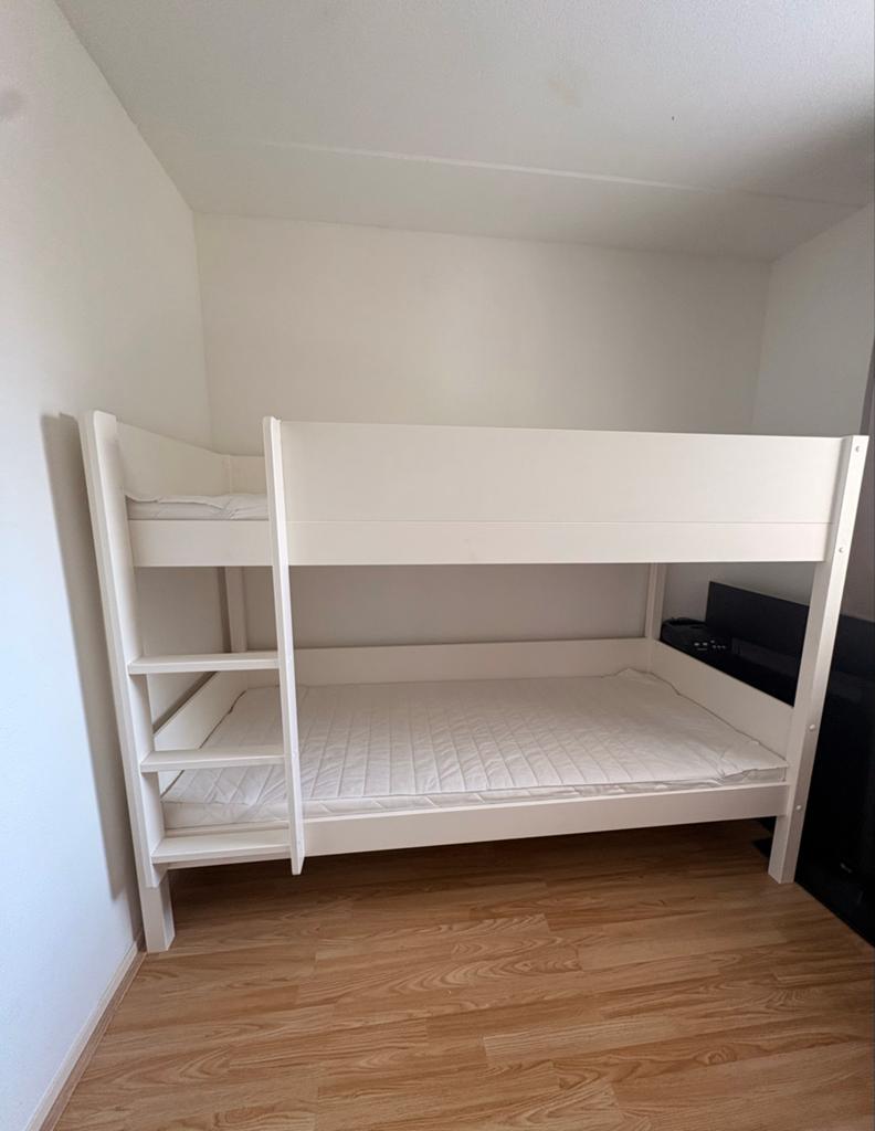 Stapelbed Petit Amelie incl 2 nieuwe matrassen, 90 cm, 160 tot 180 cm, Tweepersoons, Ophalen of Verzenden
