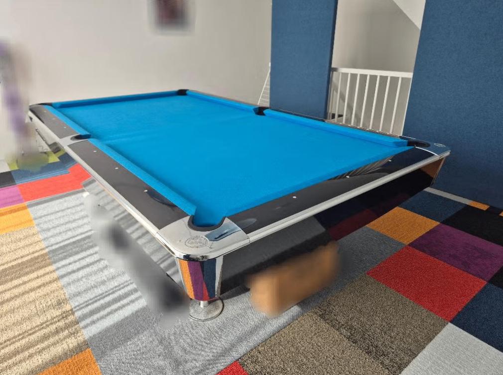 Z.G.A.N. Buffalo Pro-II 9ft black droppocket pooltafel, Ophalen, Zo goed als nieuw, Pooltafel