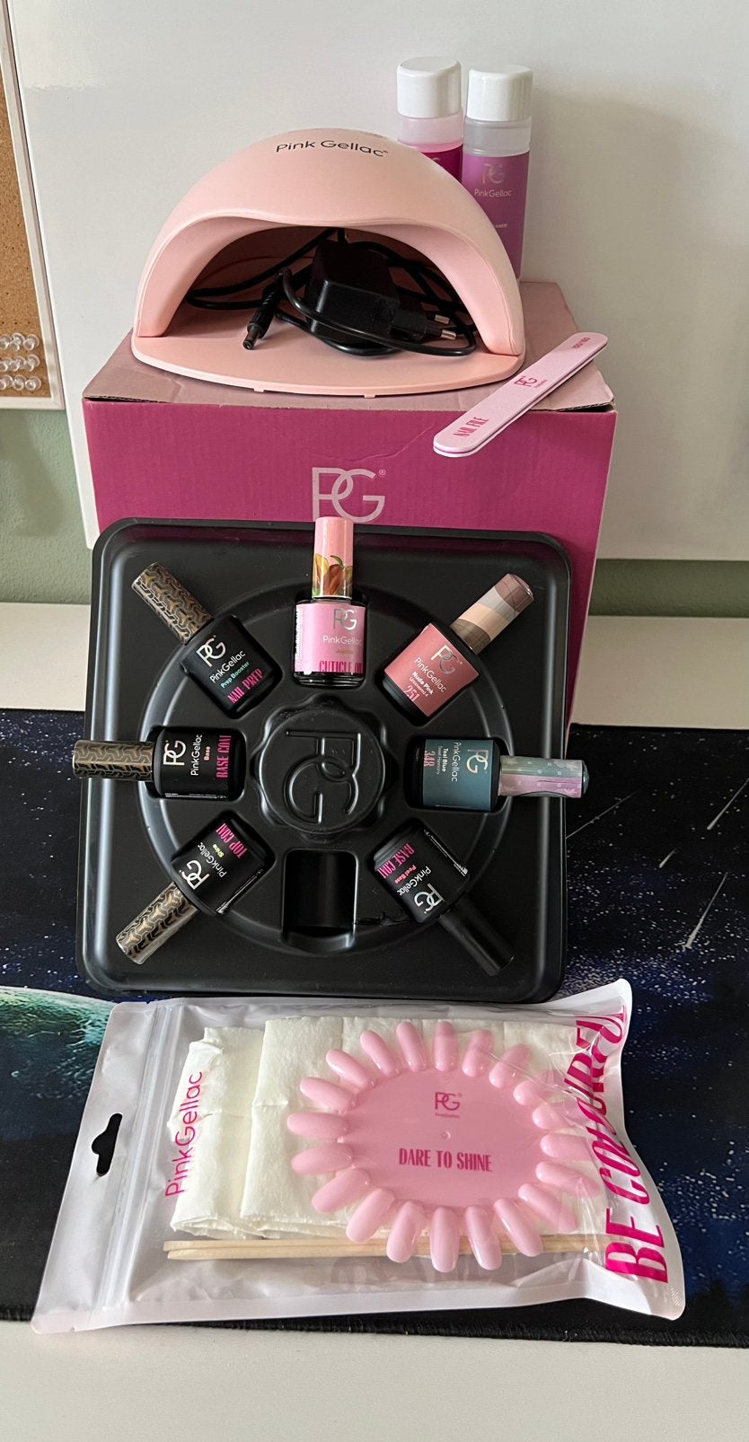 PinkGellac set, Ophalen, Zo goed als nieuw, Handen en Nagels