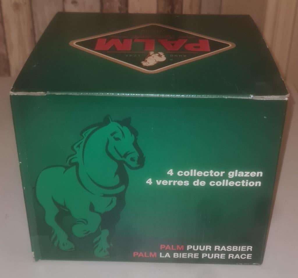 collector item glazen van palm 4 glazen in 1 doos, Ophalen, Nieuw, Bierglas
