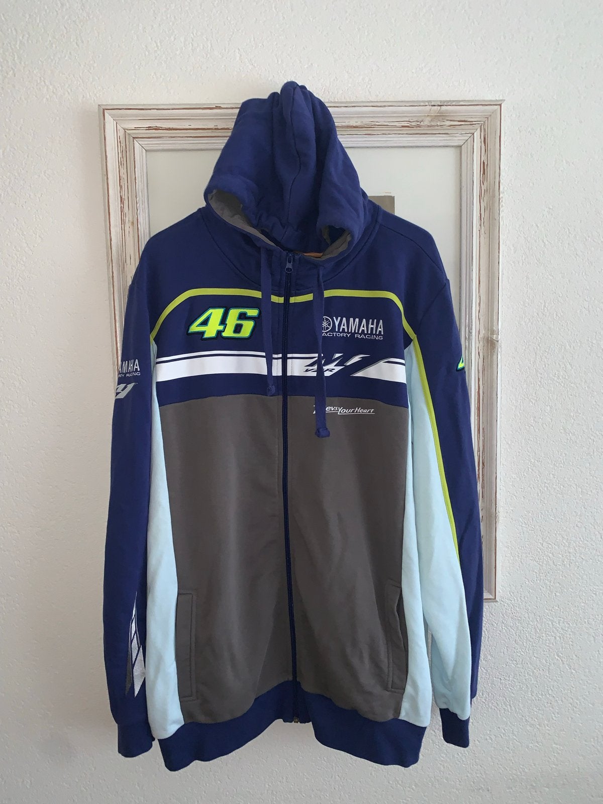 Yamaha Factory Racing Hoodie maat XXL Valentino Rossi 46, Kleding | Heren, Ophalen of Verzenden, Zo goed als nieuw, Overige maten