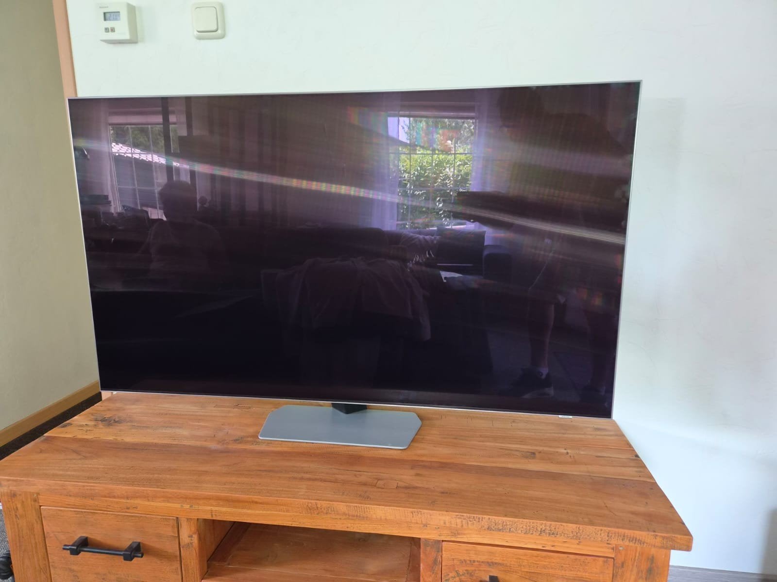 55 inch, Samsung Neo Qled Smart tv, Ophalen, Zo goed als nieuw, 25 tot 50 cm, Minder dan 100 cm