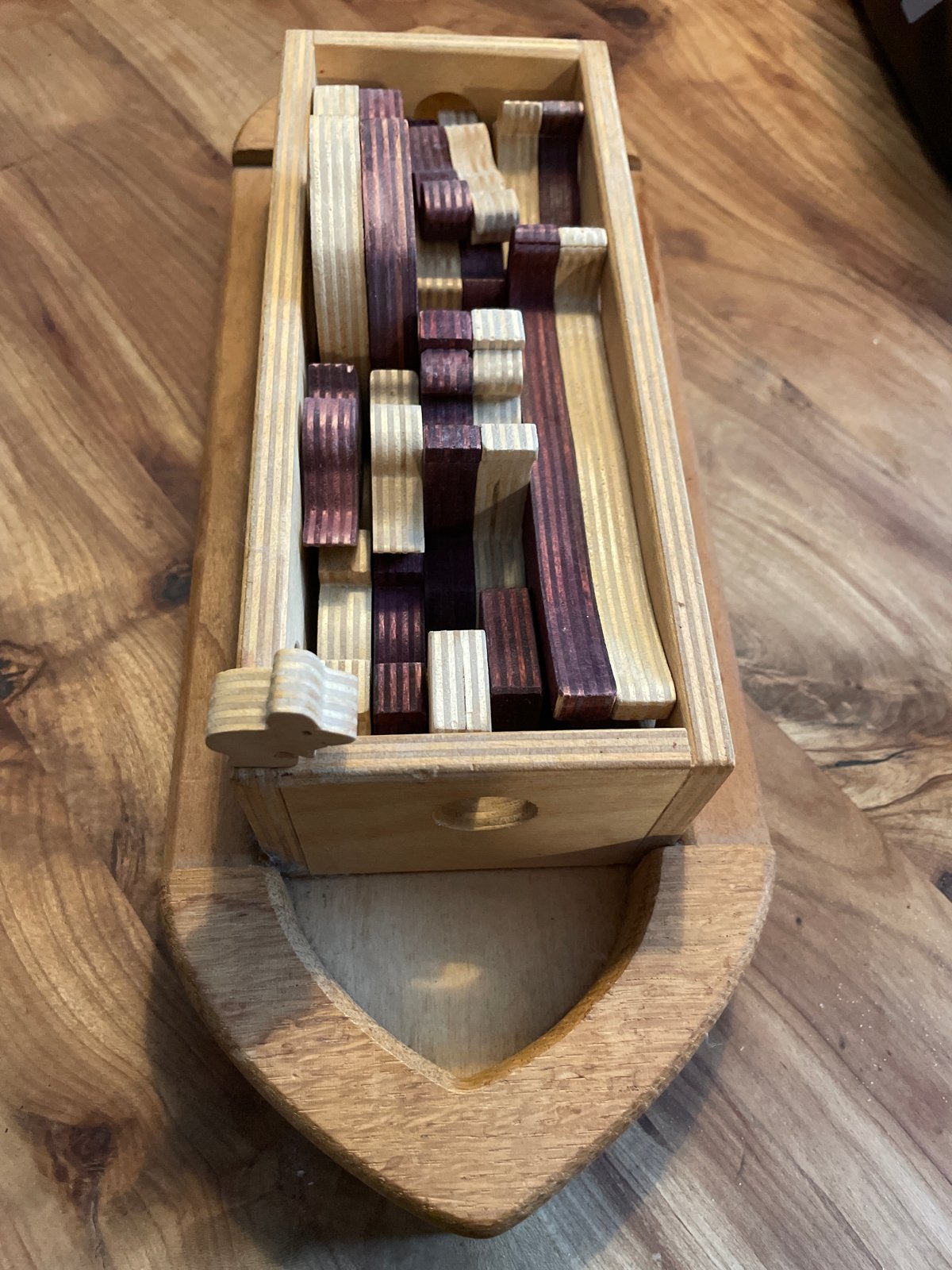 Houten Ark van Noach met Dieren en Figuren, Ophalen of Verzenden, Gebruikt, Overige typen