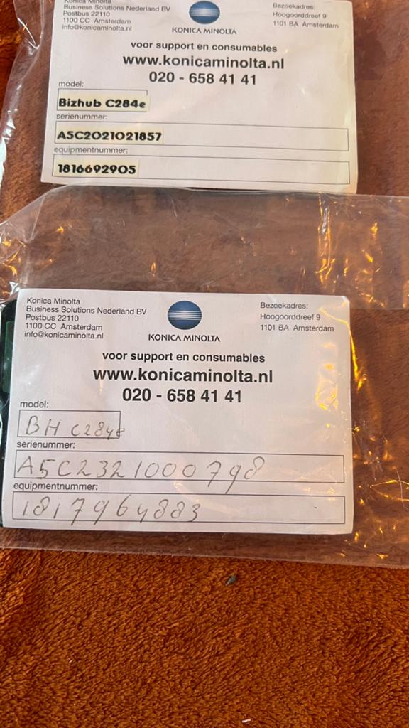 2x 320 GB Harde schijf voor Konica Minolta Bizhub C284e, Computers en Software, Harde schijven, Gebruikt, Intern, HDD, SATA, Ophalen of Verzenden