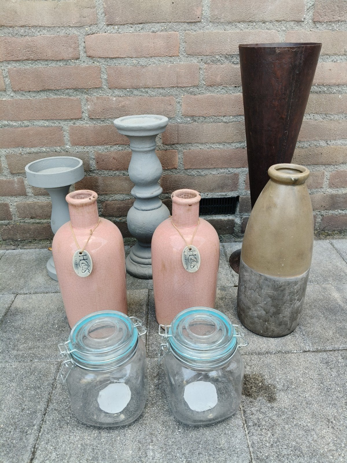 Vazen/kandelaars, Ophalen