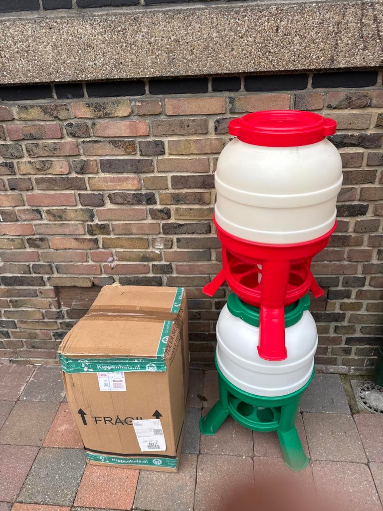 Voersilo Olba 40L voor kippen, Ophalen, Nieuw, Drinken en Voederen