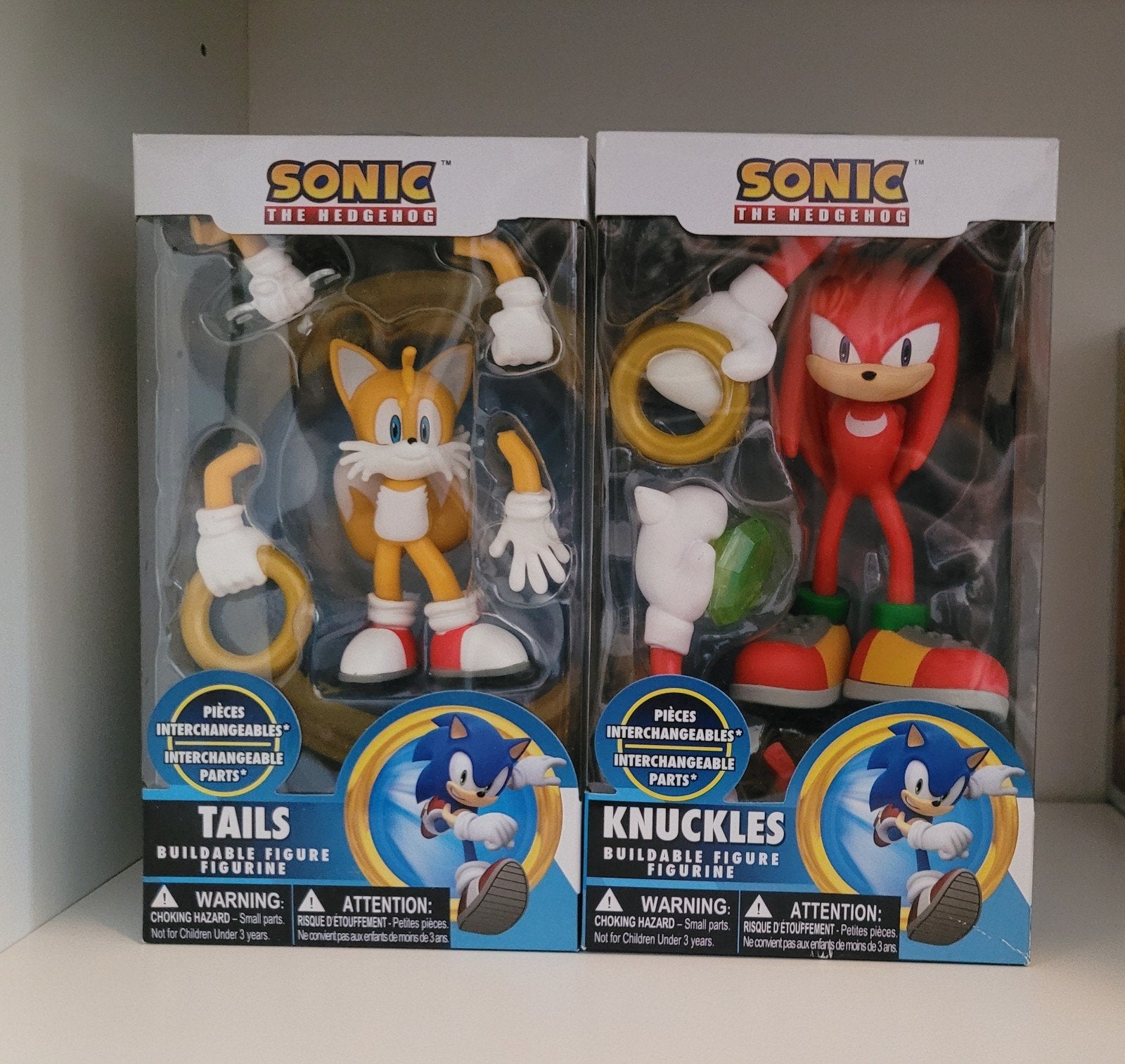 Sonic Buildables Knuckles en Tails, Ophalen of Verzenden