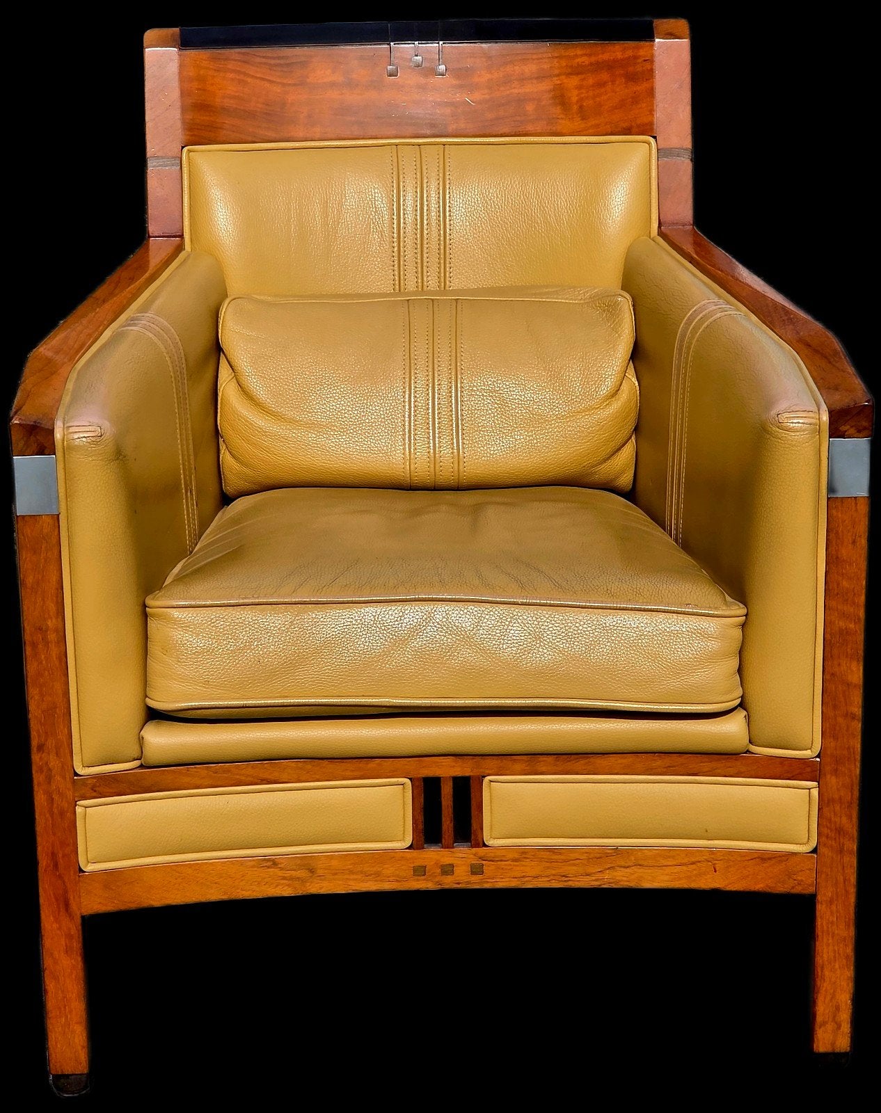 Schuitema / Decoforma fauteuils en bank in leer en hout, Ophalen of Verzenden