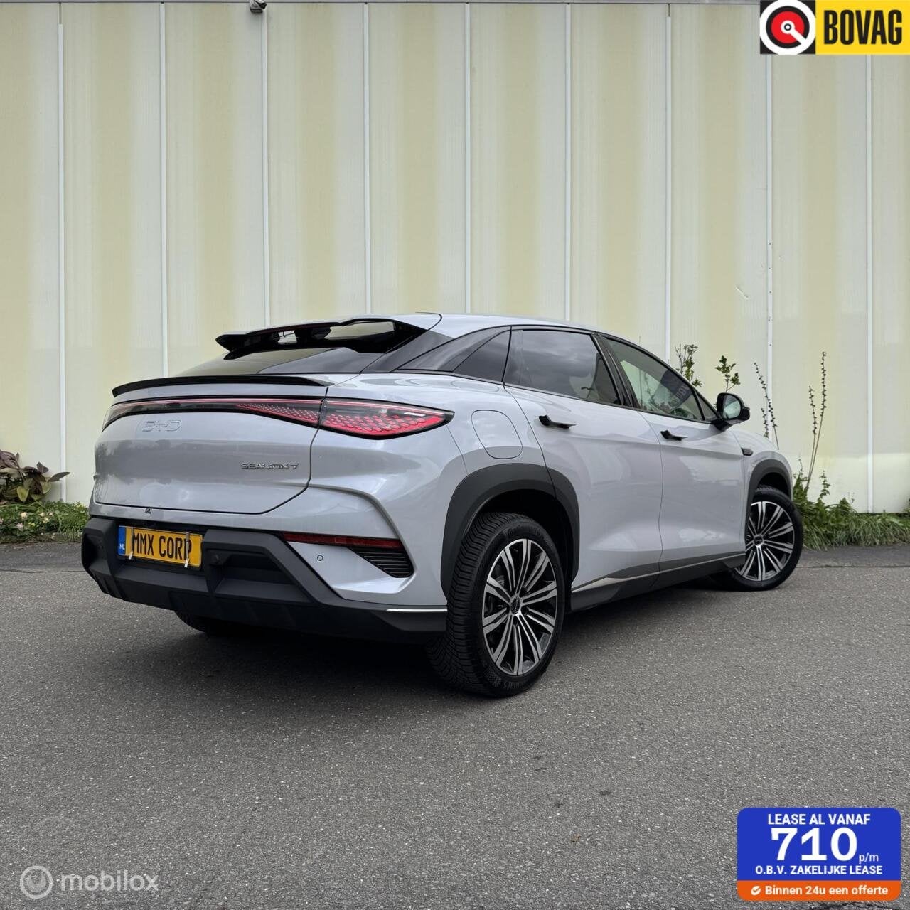 BYD SEALION 7 Comfort 82.5kWh, Auto's, Achterwielaandrijving, Gebruikt, Zwart, Leder