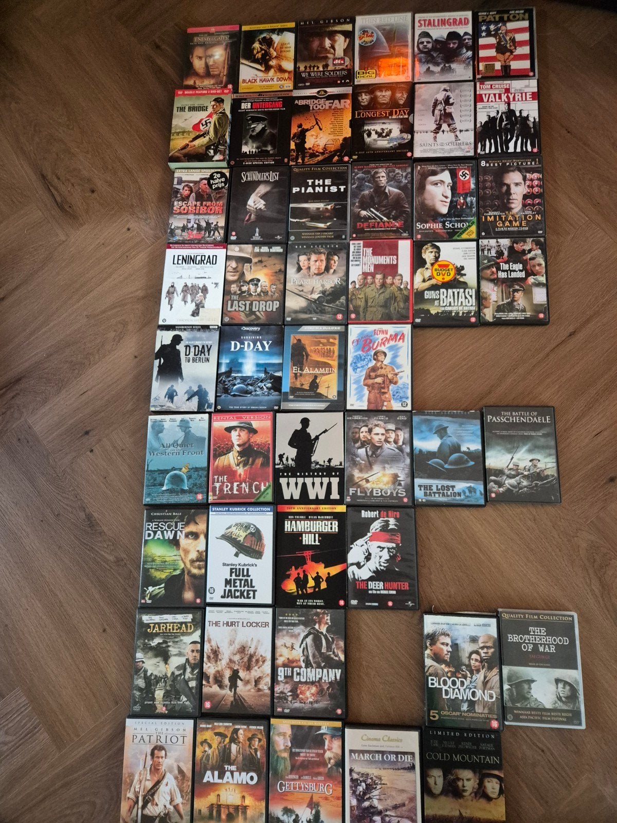 Grote collectie oorlogfilms– 43 top titels, Gebruikt, Vanaf 16 jaar, Nederlands, Ophalen of Verzenden