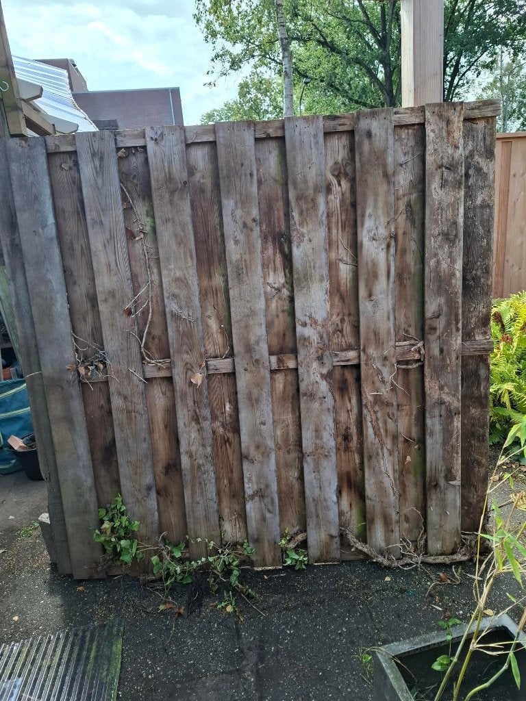 schuttingdelen en deur, Ophalen, Minder dan 3 meter, Hout, 1 tot 2 meter