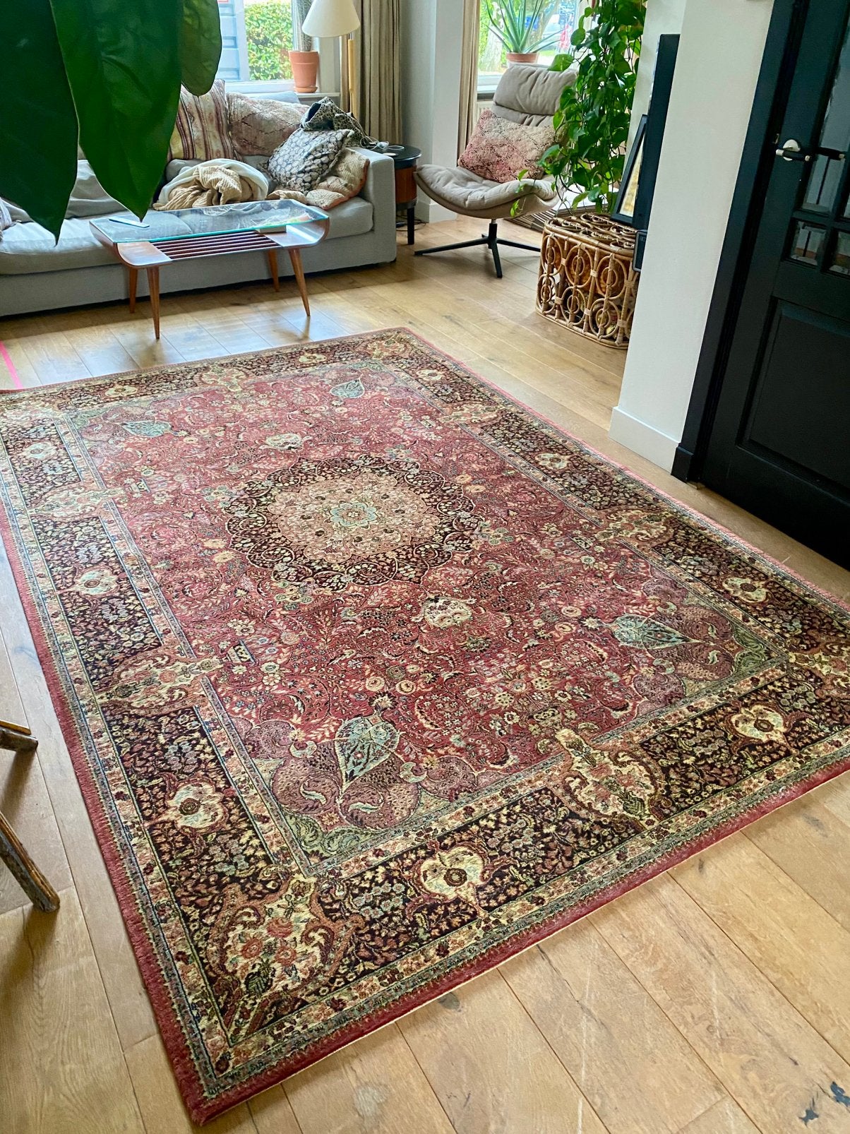 Vintage vloerkleed 2x3 meter, Ophalen, Gebruikt, Rechthoekig, 200 cm of meer