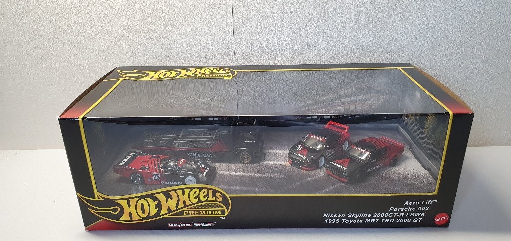 Hot Wheels Premium ADVAN Racing Team set + AE86, Ophalen of Verzenden, Nieuw, Auto