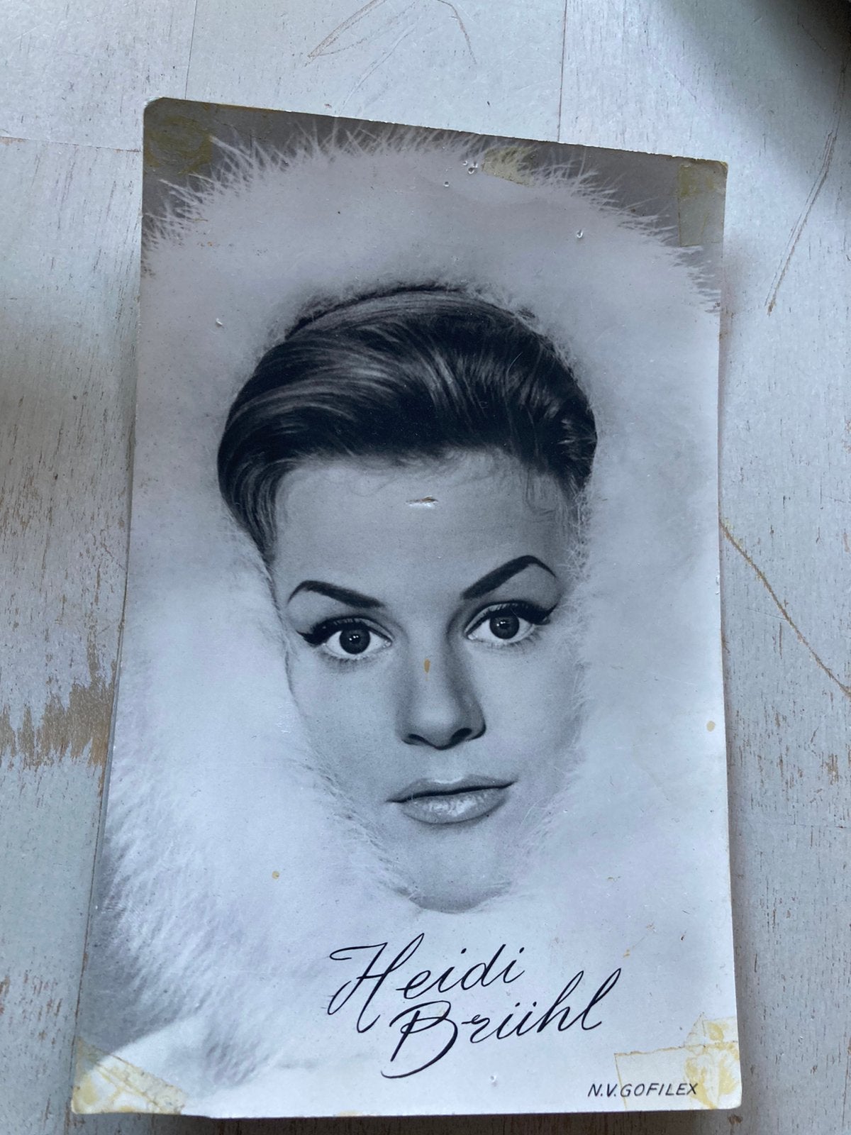 Heidi Bruhl filmster zangeres duitsland, Ophalen of Verzenden, Gebruikt, Foto of Kaart